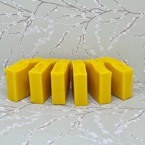 6 Handmade Lemon Drop Zest Soap Bars Large 4-5oz